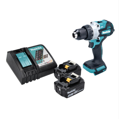 Makita DHP 486 RM cordless impact drill 18 V 130 Nm brushless + 2x rechargeable battery 4.0 Ah + charger