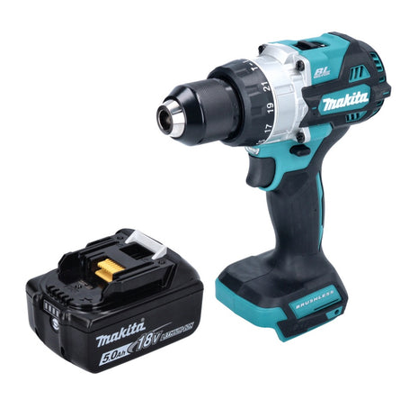 Makita DHP 486 T1 trapano a percussione a batteria 18 V 130 Nm senza spazzole + 1x batteria ricaricabile 5,0 Ah - senza caricabatteria