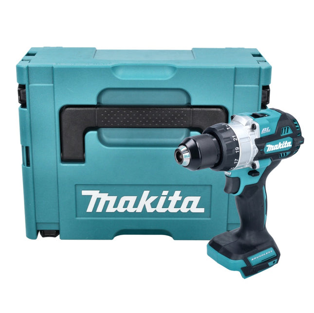 Taladro de percusión sin cable Makita DHP 486 ZJ 18 V 130 Nm sin escobillas + Makpac - sin batería, sin cargador