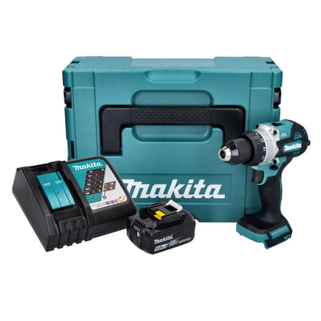 Makita DHP 486 RT1J cordless impact drill 18 V 130 Nm brushless + 1x rechargeable battery 5.0 Ah + charger + Makpac