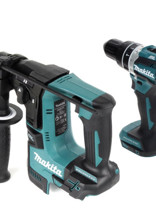 Makita DLX 2278 Kit combiné sans fil Brushless + perceuse-visseuse à percussion DHP 484 54 Nm + DHR 171 Marteau perforateur 1,2 J Solo - sans batterie, sans chargeur