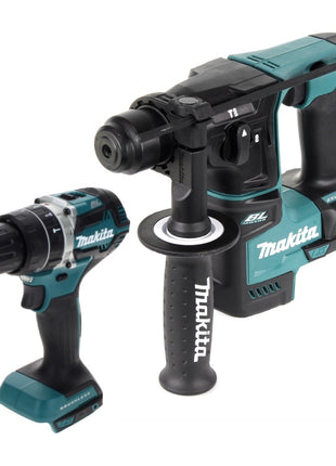 Makita DLX 2278 Kit combiné sans fil Brushless + perceuse-visseuse à percussion DHP 484 54 Nm + DHR 171 Marteau perforateur 1,2 J Solo - sans batterie, sans chargeur