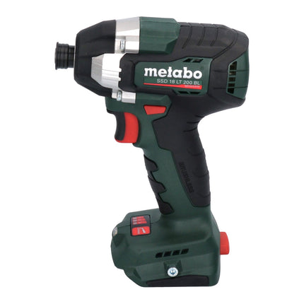 Metabo SSD 18 LT 200 BL Atornillador de impacto a batería 18 V 200 Nm 1/4" sin escobillas + 2x batería 5,5 Ah + cargador + metaBOX