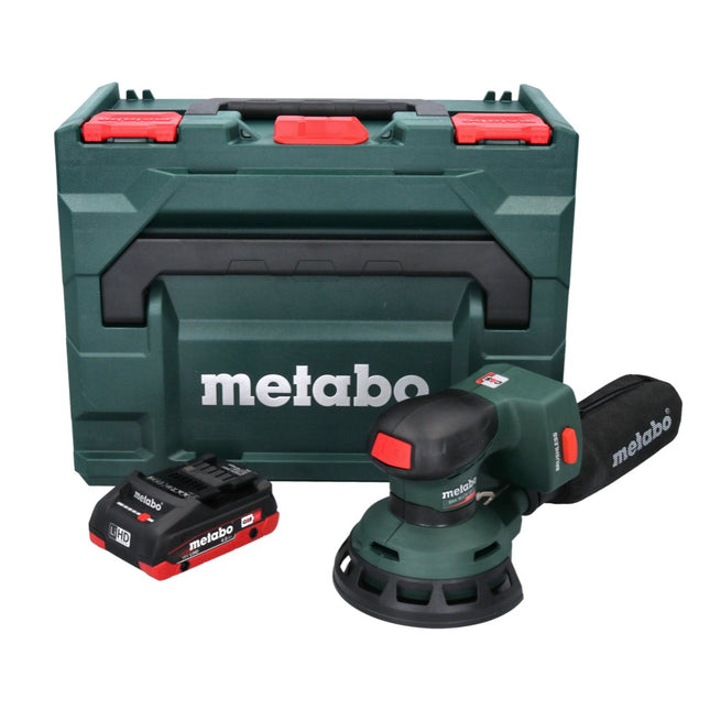 Metabo SXA 18 LTX 125 BL Lijadora excéntrica sin cable 18 V 125 mm sin escobillas + 1x batería 4,0 Ah + metaBOX - sin cargador