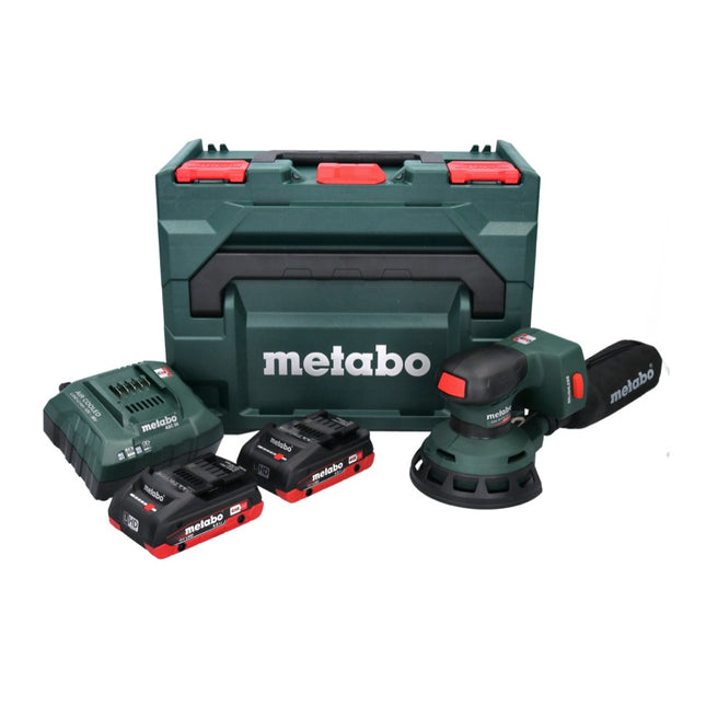 Metabo SXA 18 LTX 125 BL cordless random orbital sander 18 V 125 mm brushless + 2x rechargeable battery 4.0 Ah + charger + metaBOX