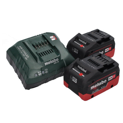 Metabo SXA 18 LTX 125 BL Ponceuse excentrique sans fil 18 V 125 mm Brushless + 2x batterie 5,5 Ah + chargeur + metaBOX