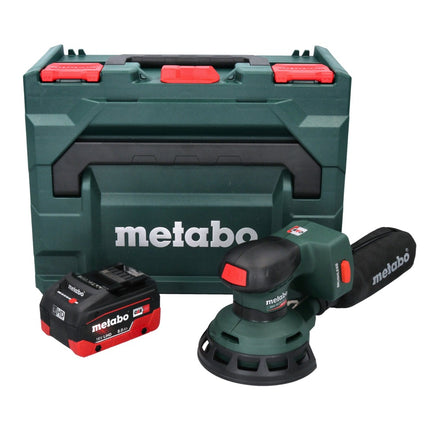 Metabo SXA 18 LTX 125 BL Levigatrice eccentrica a batteria 18 V 125 mm Brushless + 1x batteria 8,0 Ah + metaBOX - senza caricabatterie