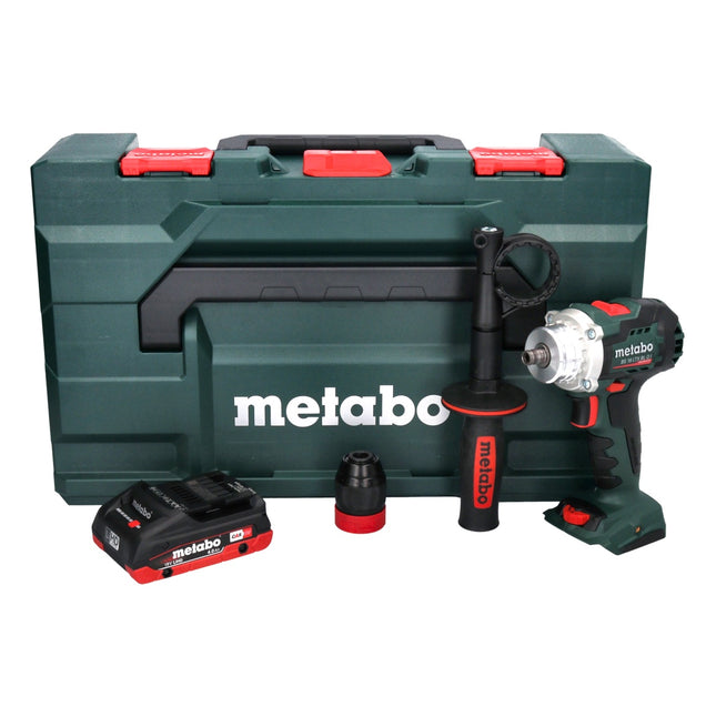 Metabo BS 18 LTX BL Q I Taladro atornillador a batería 18 V 130 Nm sin escobillas + 1x batería recargable 4,0 Ah + metaBOX - sin cargador