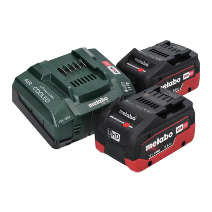 Metabo BS 18 LTX BL Q I Taladro atornillador sin cable 18 V 130 Nm sin escobillas ( 602359660 ) + 2x batería recargable 5,5 Ah + cargador + metaBOX