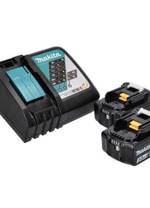 Aspiratore a batteria Makita DCL 280 FRF 18 V brushless + 2x batteria ricaricabile 3,0 Ah + caricabatterie