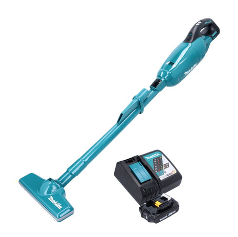 Makita DCL 281 FRA1 cordless hoover 18 V brushless + 1x rechargeable battery 2.0 Ah + charger