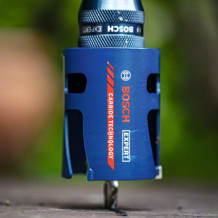 Bosch Expert Construction Material Juego de sierras perforadoras 10 piezas 20 / 25 / 32 / 38 / 51 / 64 x 60 mm (2608900490) Tecnología de carburo para taladros rotativos y de percusión