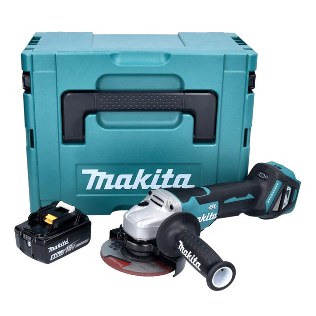 Makita DGA 515 G1J Akku Winkelschleifer 18 V 125 mm Brushless + 1x Akku 6,0 Ah + Makpac - ohne Ladegerät