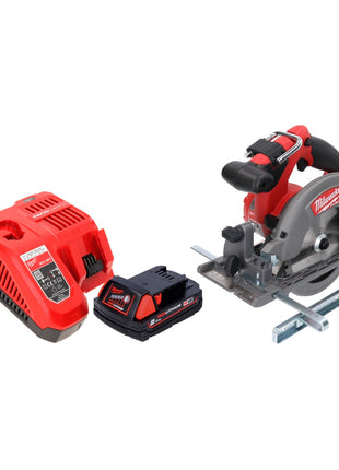 Sierra circular de batería Milwaukee M18 CCS55-201 18 V 165 mm + 1x batería 2,0 Ah + cargador