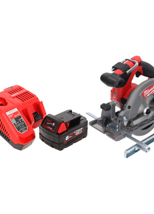 Milwaukee M18 CCS55-601FC Scie circulaire sans fil 165mm 18V + 1x Batterie 6,0 Ah + Chargeur