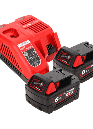 Sierra circular de batería Milwaukee M18 CCS55-602 18 V 165 mm + 2x baterías 6,0 Ah + cargador