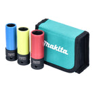 Makita Set di bussole lunghe per KFZ 1/2' - quadro - 17 / 19 / 21 mm - 3 pz. (E-12354)