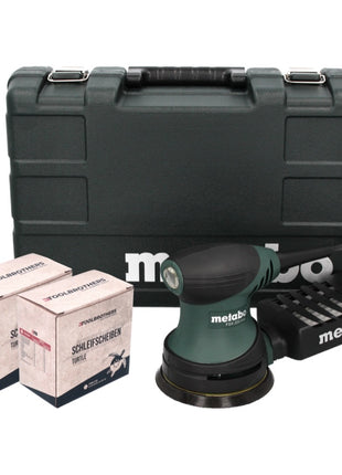 Metabo FSX 200 Intec random orbital sander 240 W 125 mm + 2x Toolbrothers TURTLE sanding set + case