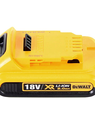 Sierra circular a batería DeWalt DCS 571 18 V 115 mm sin escobillas + 1x batería 2,0 Ah + TSTAK - sin cargador