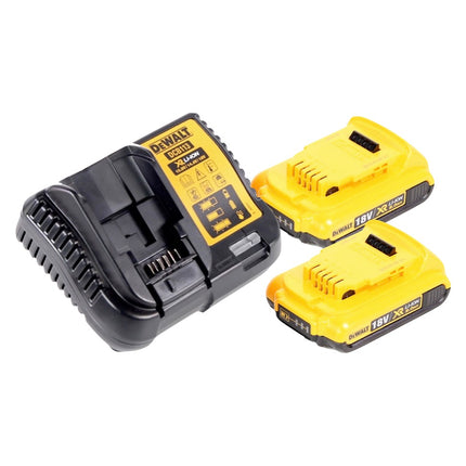 DeWalt DCS 571 D2 Scie circulaire portative sans fil 18 V 115 mm Brushless + 2x batterie 2,0 Ah + chargeur + TSTAK