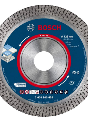 Diamentowa tarcza tnąca Bosch EXPERT HardCeramic 125 x 22,23 mm 1 szt. ( 2608900655 ) Diamond Technology