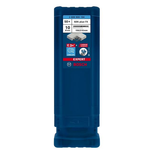 Bosch Expert Punte per foratura SDS plus 7X 10,0 x 215 mm 50 pz. ( 2608900194 )