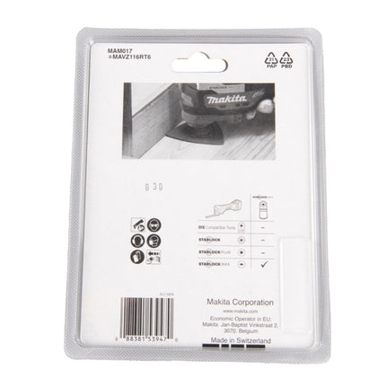 Makita MAM017HM Plateau de ponçage 116mm K60 - Starlock Max - extra Long Life - 2 pièces. (2x B-66575)