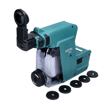 Taladro percutor inalámbrico Makita DHR 243 ZJW 18 V 2.0 J SDS plus sin escobillas + aspiración + Makpac - sin batería, sin cargador