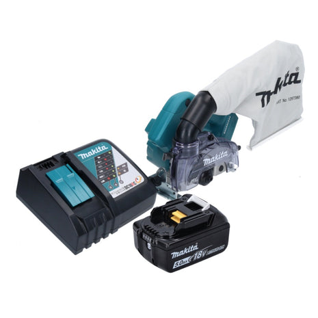 Makita DCC 500 RT1 Akku Diamantschneider 18 V 125 mm Brushless + 1x Akku 5,0 Ah + Ladegerät - Toolbrothers