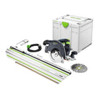 Festool HK 55 EBQ Plus FSK 420 Handkreissäge 1200 W 160 mm ( 576131 ) + Kreissägeblatt + Kappschiene + Systainer - Toolbrothers