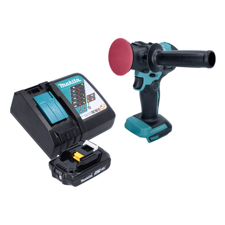 Makita DPV 300 RA1 cordless polisher 18 V 50 / 80 mm brushless + 1x rechargeable battery 2.0 Ah + charger