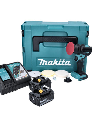 Makita DPV 300 RMJ Akku Schleifer Polierer 18 V 50 / 80 mm Brushless + 2x Akku 4,0 Ah + Ladegerät + Makpac - Toolbrothers