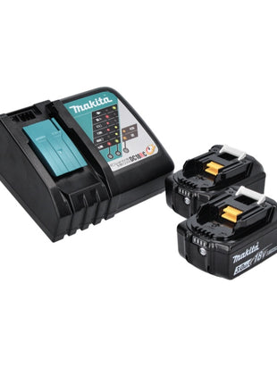 Compresor de batería Makita DMP 181 RF 18 V 11,1 bar + 2x baterías 3,0 Ah + cargador