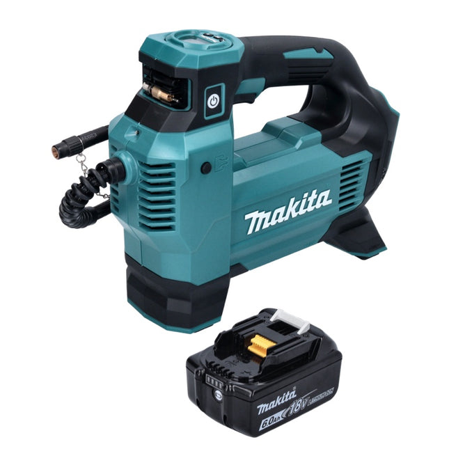 Makita DMP 181 G1 Akku Kompressor 18 V 11,1 bar + 1x Akku 6,0 Ah - ohne Ladegerät