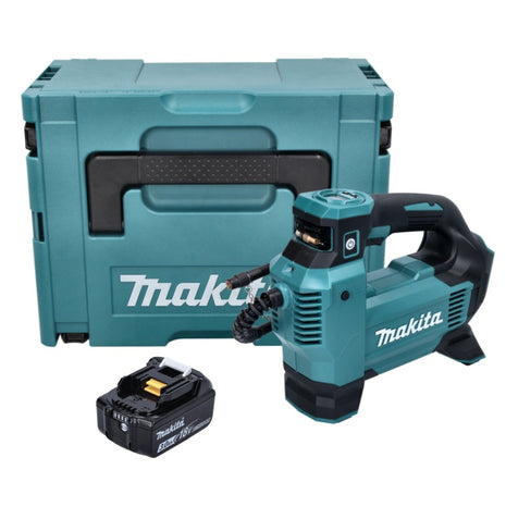 Makita DMP 181 F1J Inflator 11,1 bar 18 V + 1x Battery 3.0 Ah + MAKPAC Case - without charger