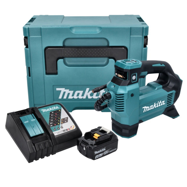 Makita DMP 181 RM1J Akku Kompressor 18 V 11,1 bar + 1x Akku 4,0 Ah + Ladegerät + Makpac