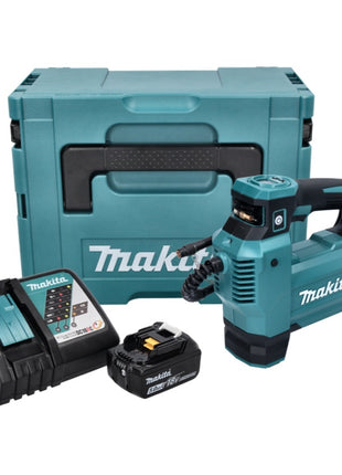 Makita DMP181RT1J Compresseur/Gonfleur sans fil 11,1 bar 18V + 1x Batterie 5,0 Ah + Chargeur + Coffret Makpac