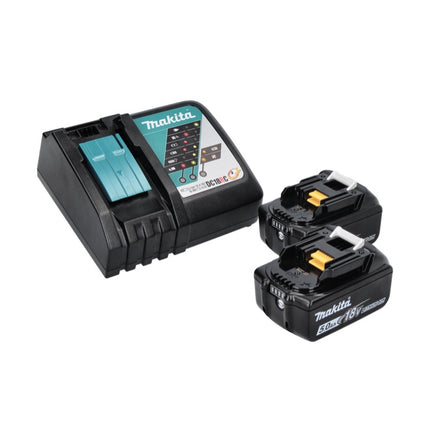 Makita DMP 181 RTJ compresor sin cable 18 V 11,1 bar + 2x batería recargable 5,0 Ah + cargador + Makpac