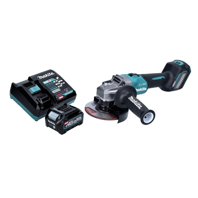 Makita GA 023 GD1 Meuleuse d'angle sans fil 40 V max. 125 mm Brushless XGT + 1x batterie 2,5 Ah + chargeur