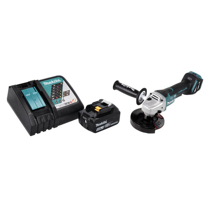 Makita DGA 517 RT1 cordless angle grinder 18 V 125 mm brushless + 1x rechargeable battery 5.0 Ah + charger