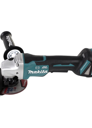 Smerigliatrice angolare a batteria Makita DGA 517 RT 18 V 125 mm brushless + 2x batteria ricaricabile 5,0 Ah + caricabatterie