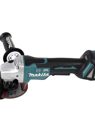 Smerigliatrice angolare a batteria Makita DGA 517 RG 18 V 125 mm brushless + 2x batteria ricaricabile 6,0 Ah + caricabatterie