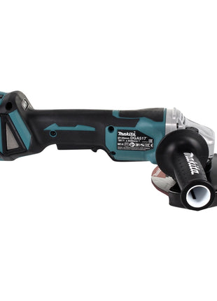 Smerigliatrice angolare a batteria Makita DGA 517 RG 18 V 125 mm brushless + 2x batteria ricaricabile 6,0 Ah + caricabatterie