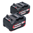 Metabo battery set 2x Li-Power battery pack 18 V 4.0 Ah CAS Li-Ion ( 2x 625027000 ) with charge level indicator