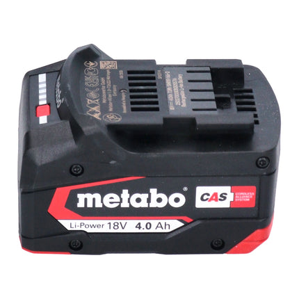 Metabo Set de batterie : 4x Batteries Li-Power 4,0 Ah 18 V CAS Li-Ion - indicateur de capacité de charge (4x 625027000)