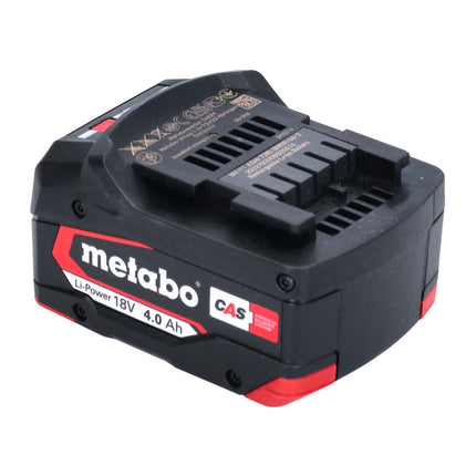 Metabo Set de batterie : 4x Batteries Li-Power 4,0 Ah 18 V CAS Li-Ion - indicateur de capacité de charge (4x 625027000)