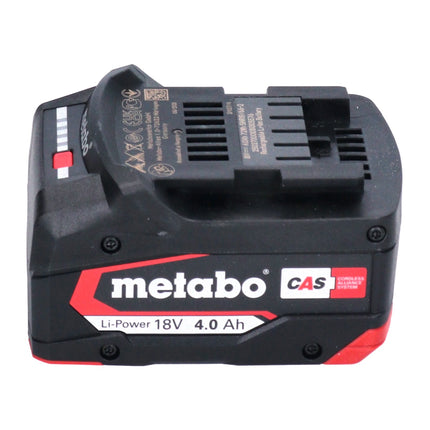 Metabo basic set 2x Li-Power battery pack 18 V 4.0 Ah CAS Li-Ion battery ( 2x 625027000 ) + ASC 145 DUO double quick charger ( 627495000 )