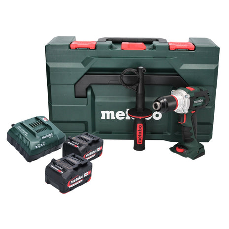 Metabo BS 18 LTX BL I Akku Bohrschrauber 18 V 120 Nm Brushless ( 602358500 ) + 2x Akku 4,0 Ah + Ladegerät + metaBOX