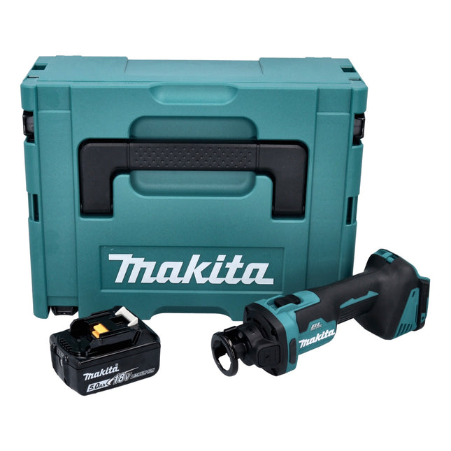 Makita DCO 181 T1J Akku Rotationsschneider 18 V 32000 U/min Brushless + 1x Akku 5,0 Ah + Makpac - ohne Ladegerät - Toolbrothers