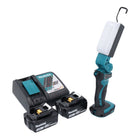 Makita DML 801 RF X LED Akku Lampe Arbeitsleuchte 18 V 240 lm + Diffusor + 2x Akku 3,0 Ah + Ladegerät